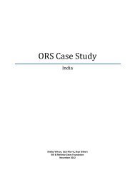 ORS Case Study - SHOPS project