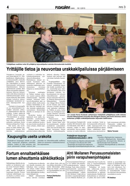 Pudasjarvilehti-3-20.. - PudasjÃ¤rvi-lehti ja VKK-Media Oy