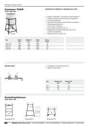 Container TCO/P Gestellvariationen - Aricon