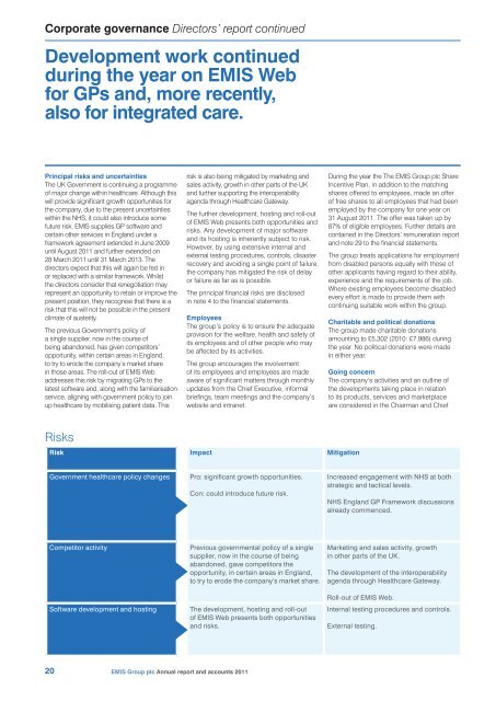 Healthcare without boundaries - EMIS Group plc Annual report and ...