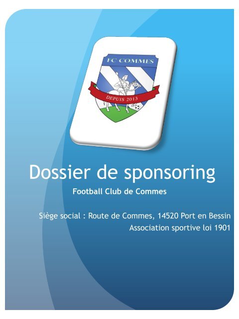 Dossier de sponsoring