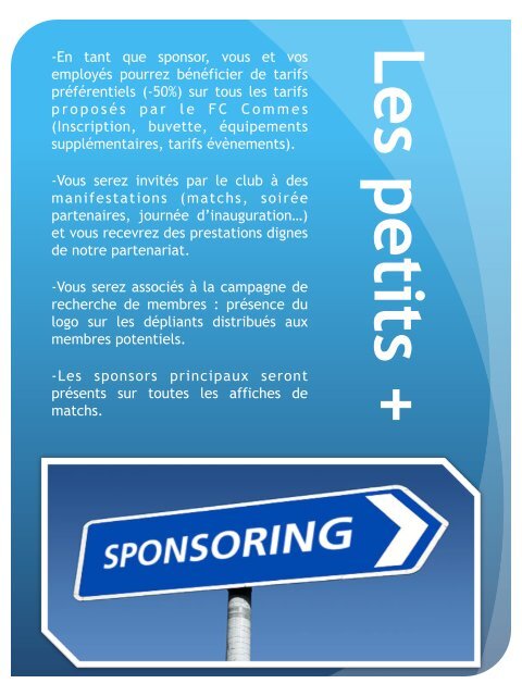 Dossier de sponsoring