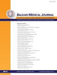 balkan medıcal journal - Balkan Medical Journal