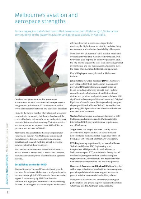 Aviation and Aerospace - Invest Victoria