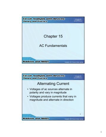 Chapter 15 Alternating Current