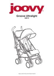 Groove Ultralight Instruction Manual - Joovy