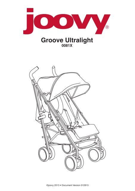 Groove Ultralight Instruction Manual - Joovy