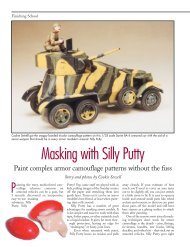 Masking with Silly Putty - FineScale Modeler