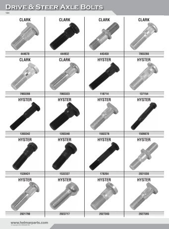Drive & Steer Axle Bolts