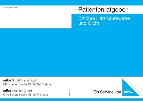 Patientenratgeber - mibe GmbH Arzneimittel