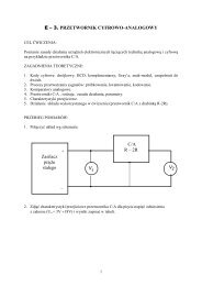 E â 3. PRZETWORNIK CYFROWO-ANALOGOWY Zasilacz prÄdu ...