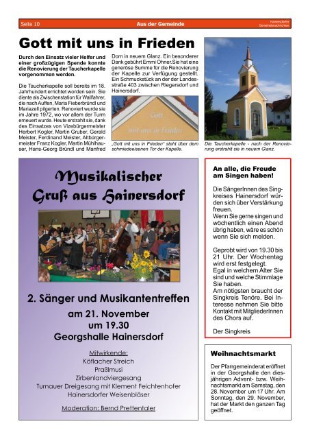 Gemeindezeitung 03-09 (889 KB) - Gemeinde Hainersdorf