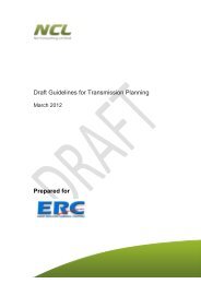Transmission Planning Guidelines - Energy Regulatory Commission