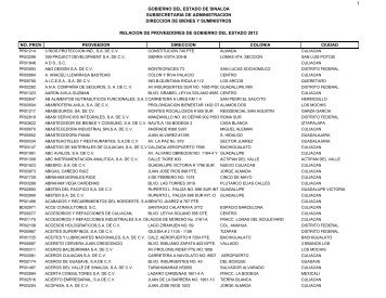 OF DEI-065-2012-RELACION DE PROVEEDORES- - Gobierno del ...