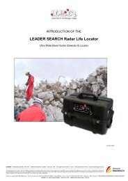 LEADER SEARCH Radar Life Locator