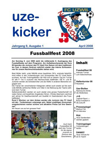 UZE Kicker 04/08 - FC Uzwil