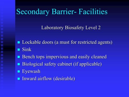 Principles and Practices of Biosafety - San Diego State University