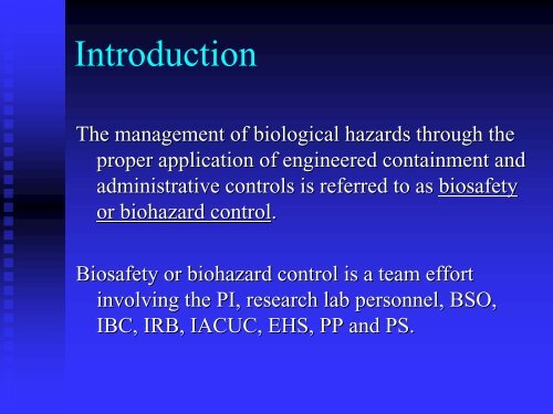 Principles and Practices of Biosafety - San Diego State University