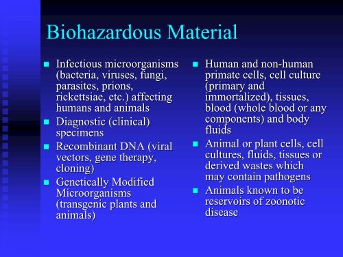 Principles and Practices of Biosafety - San Diego State University