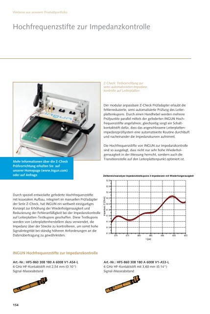 HF-Kontaktstifte Katalog 2012/2013 - Ingun.ch