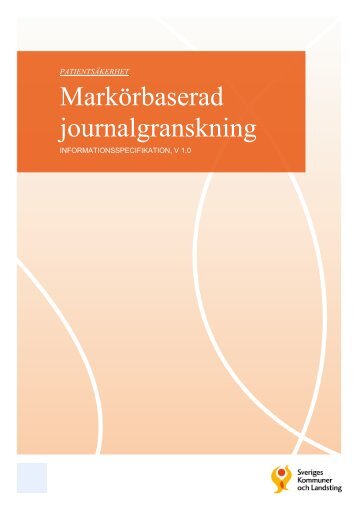 Markörbaserad journalgranskning - Webbutik - Sveriges Kommuner ...