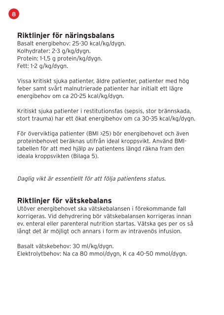 Riktlinjer fÃ¶r nutritionsbehandling - Landstinget GÃ¤vleborg