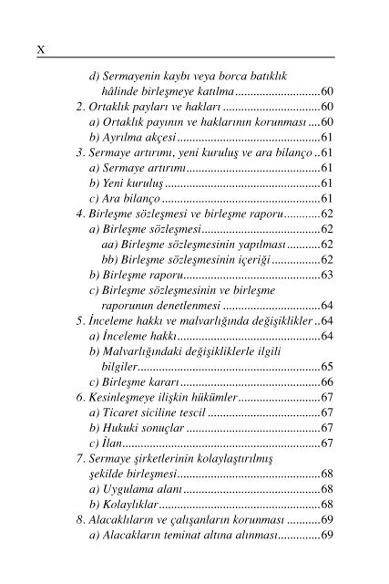 iÃ§indekiler pdf - Hukuk Market