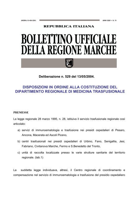 Deliberazione n. 529 del 13 maggio 2004.pdf - Centro Nazionale ...