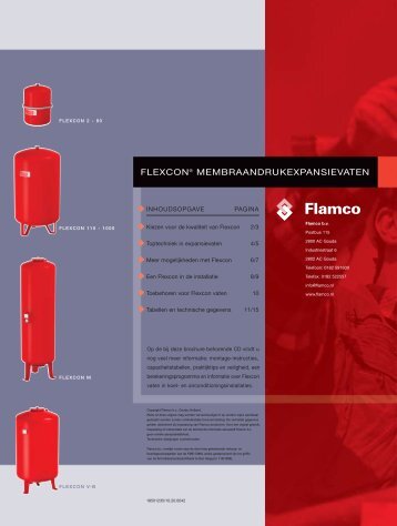 Flexcon membraandrukexpansievaten - Warmteservice
