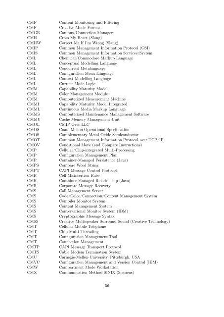 Abkürzungs-Liste ABKLEX - Familie Alex, Weingarten