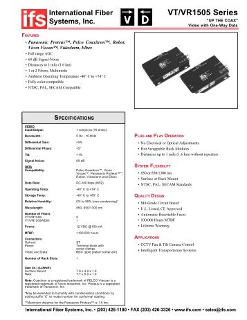 VT/VR1505 Series - Altram