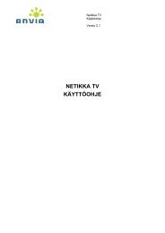 NETIKKA TV KÃYTTÃOHJE - Anvia