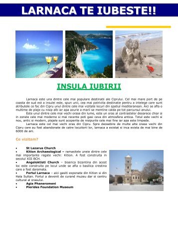 LARNACA TE IUBESTE!! - plecare din Bucuresti - LCC Website