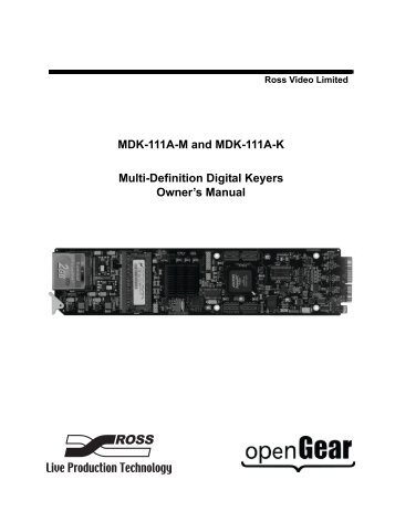 ross dashboard manual 4–4 • dashboard menus.