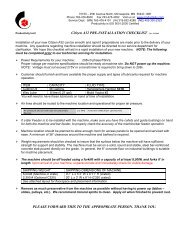 Citizen A32 PRE-INSTALLATION CHECKLIST ... - Productivity Inc.