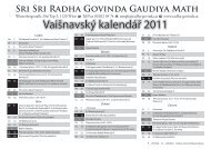 textovÃ½ kalendÃ¡Å 2011 v ÄeÅ¡tinÄ - Sri Sri Radha Govinda Mandir