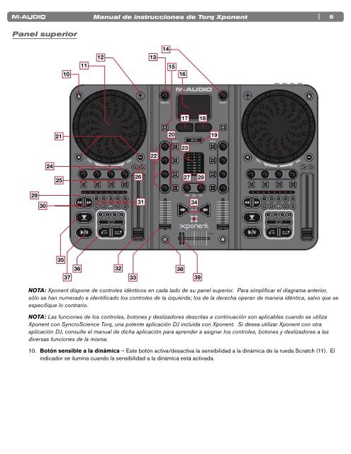 Manual del usuario | Xponent - M-Audio