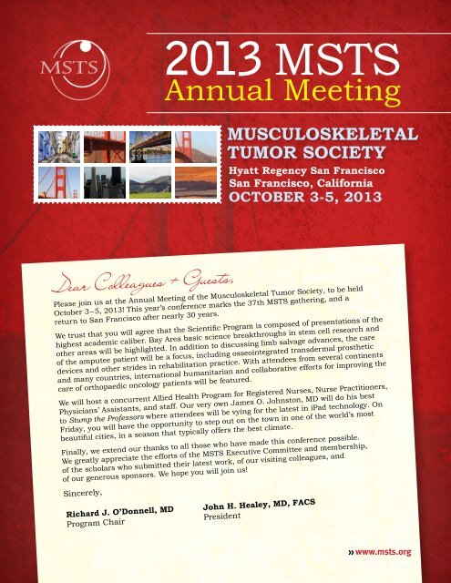 Preliminary Program - Musculoskeletal Tumor Society