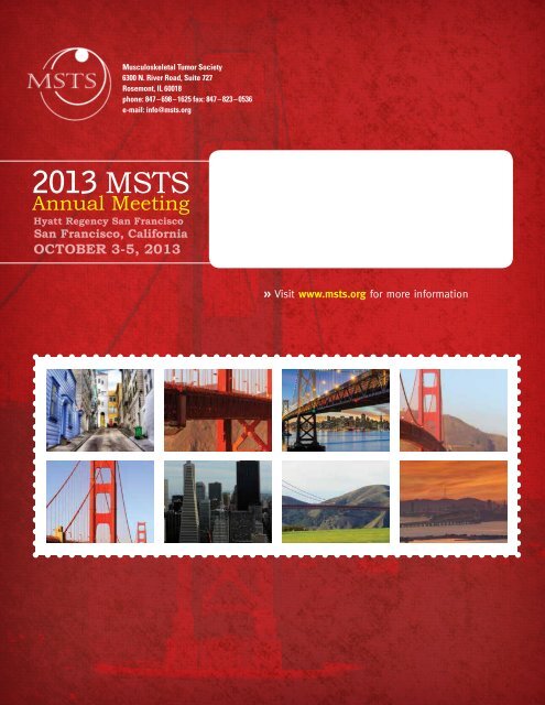 Preliminary Program - Musculoskeletal Tumor Society