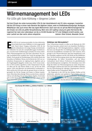 Wärmemanagement bei LEDs - MSC Vertriebs GmbH