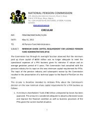 Circular - National Pension Commission - PenCom