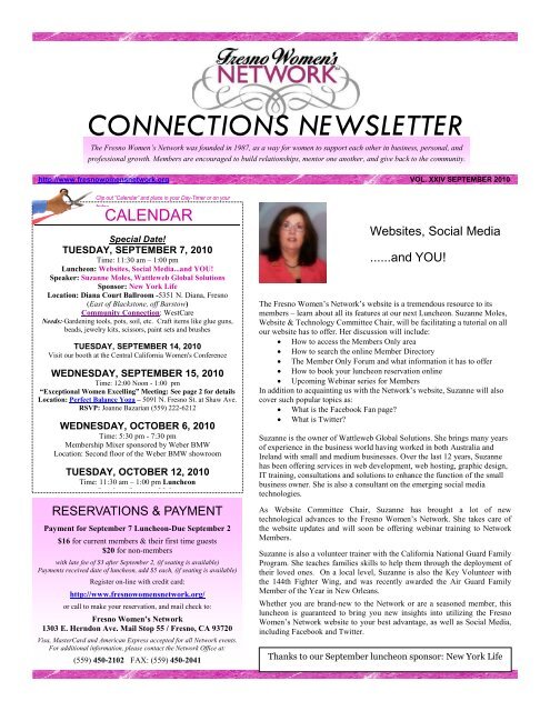 connections newsletter - Fresno Women's Network