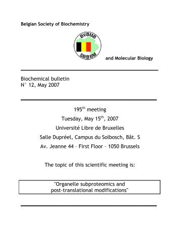 Download the Biochemical Bulletin nÂ°12 - It Worked! - UCL
