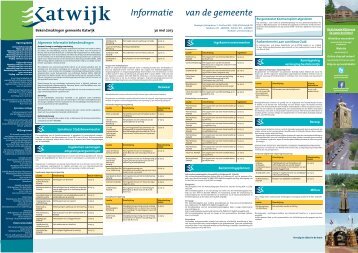 Informatie van de gemeente - Gemeente Katwijk