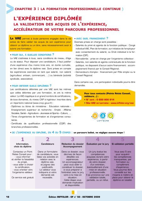 La formation professionnelle tout au long de la vie - Inffolor