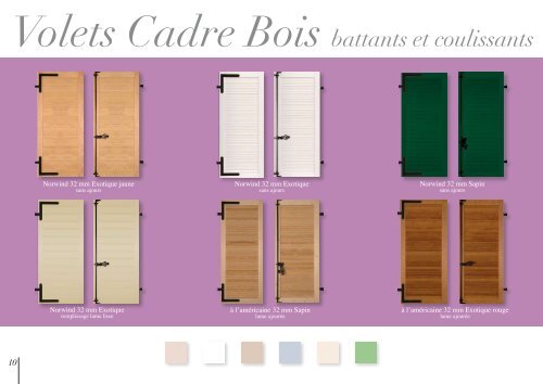 Volets Cadre Bois battants et coulissants - lallemant fermetures