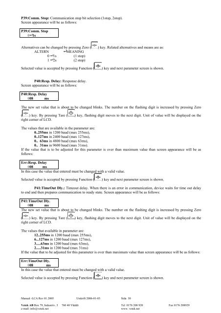 MANUAL rev 01 2005 eng LCA-D.pdf - Vetek Scales