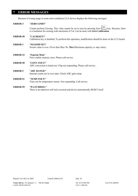 MANUAL rev 01 2005 eng LCA-D.pdf - Vetek Scales