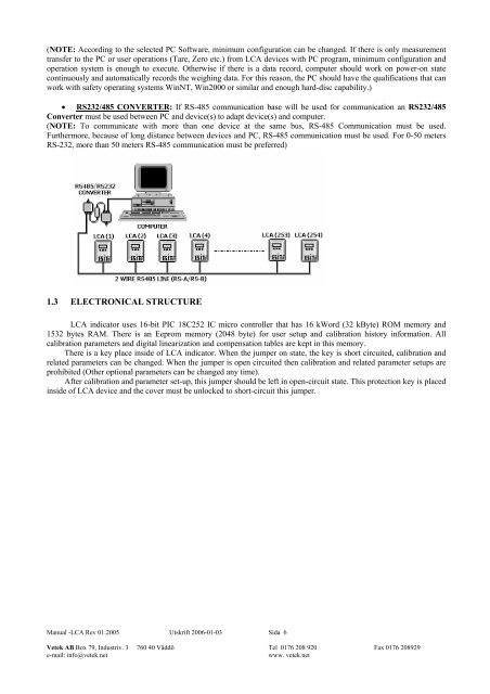 MANUAL rev 01 2005 eng LCA-D.pdf - Vetek Scales