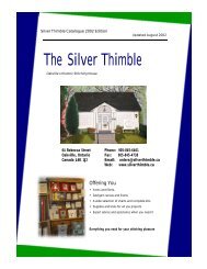 Needlework and Supplies from the Silver Thimble, Historic Stitching ...